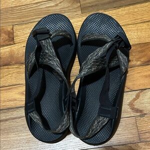 Chaco Black and Olive Sandals